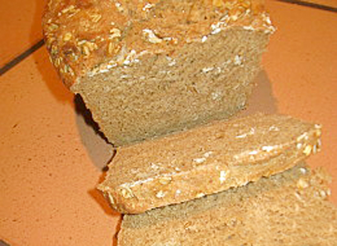 No-Knead Whole-Wheat Oatmeal Bread