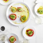 Herbed Pea Ricotta, Tomatoes & Basil