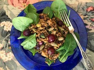 This salad include whole grains and other foods mentioned in Deuteronomy.