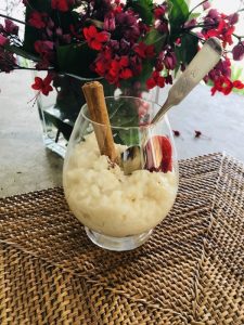 Yummy Rice Pudding in a glass