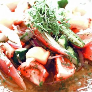 colorful vegetable ceviche